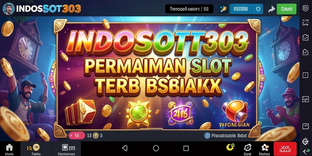 Tampilan gameplay seru dari aplikasi INDOSLOT303 yang menampilkan slot menarik.