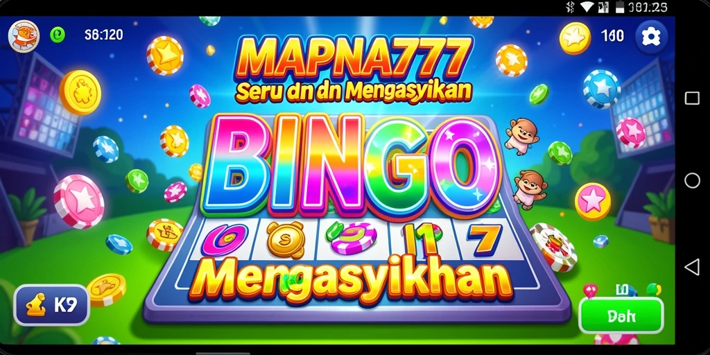 Tampilan gameplay Bingo yang seru di MAPNA777.