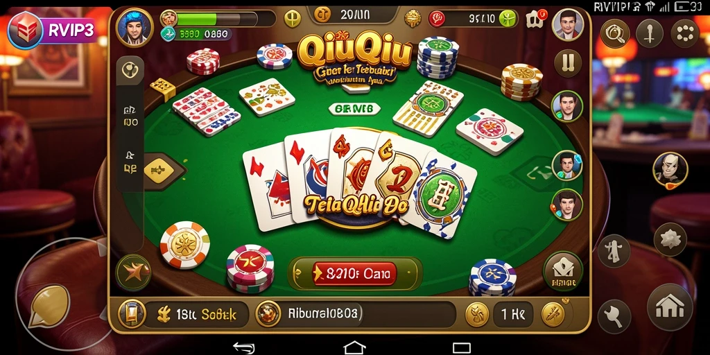 Tampilan gameplay QiuQiu yang menarik dan seru di RVIP3.